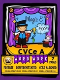 CVCe Long A Word Work FREEBIE Packet