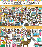 CVCe Long Vowel Clip Art Bundle - Volume Two {Word Family 