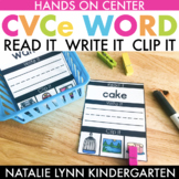 CVCe Read It Write It Clip It | CVCe Word Centers and Activities