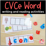 CVCe Word Activities | Long Vowel Silent E Reading and Spe