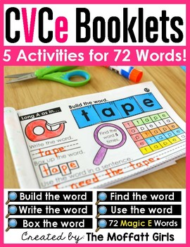 Preview of CVCe Word Booklets
