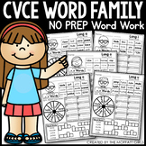 CVCe Word Family Word Work