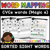 CVCe Word Mapping Worksheets | Magic E worksheets | Scienc