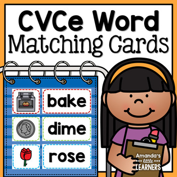 Preview of CVCe Word Matching Cards