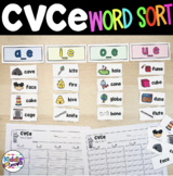 CVCe Word Sorting Long Vowels A, I, O, U