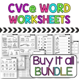 CVCe Word Worksheets | SOR | Buy It All BUNDLE