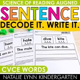 CVCe Words Decode and Read Decodable Sentences Worksheets