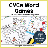 CVCe Games (Silent E Word Games): Kindergarten No-Prep Pho