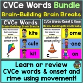 CVCe Words, Onset & Rime with Brain Breaks Bundle Google S