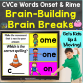 CVCe Words Onset & Rime with Brain Breaks, Movement Google