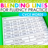 CVCe Words Phonics Blending Lines Fluency Grids Science of