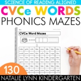 CVCe Words Phonics Mazes Science of Reading Aligned