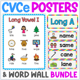 CVCe Words Posters and Word Wall Bundle - CVCe Word Famili