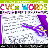 CVCe Words Read + Retell Science of Reading Decodable Pass