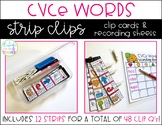 CVCe Words Clip Cards (Strip Clips & Recording Sheets)