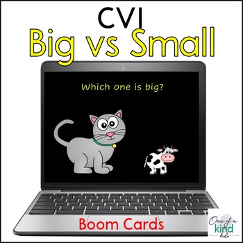 Preview of CVI Big vs Small BOOM CARDS™