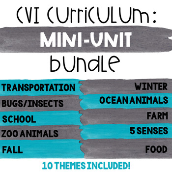 Preview of CVI Curriculum | Year Long ELA Units for CVI