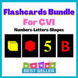 CVI; Flashcards Bundle|Letters|Numbers|Shapes|Cerebral vis