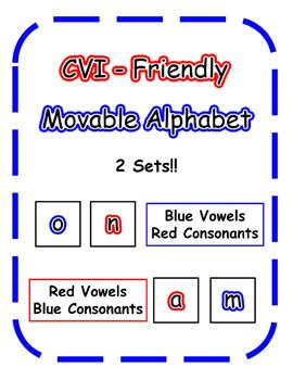 Preview of CVI-Friendly Movable Alphabet Letters: Low Vision, High Contrast