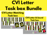 CVI Friendly Bundle Alphabet High Contrast Task Boxes- mat
