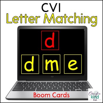 Preview of CVI Letter Matching BOOM CARDS™