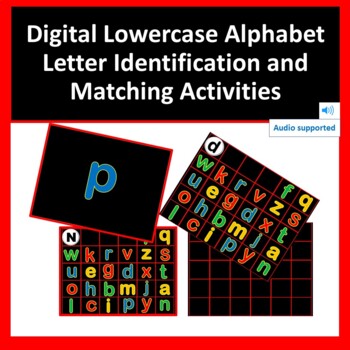 Preview of CVI Interactive Digital Lowercase Alphabet Activities Bundle