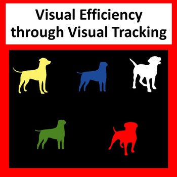 Preview of CVI /Low Vision Tracking  dogs Bundle for multiple disabled, & AAC/switch users