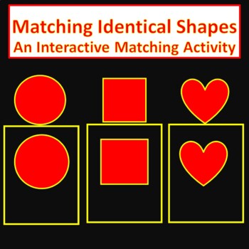 Preview of CVI Match Identical Shapes Book 2- CVI, LowVision, Multiple Disabled, AAC/Switch