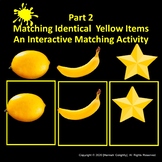 CVI Match Yellow Items. Book 2 - CVI, LowVision, Multiple 