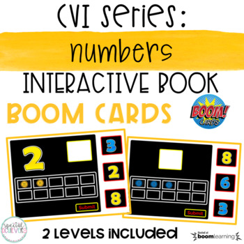 Preview of CVI Series Counting Interactive Book BOOM Cards | DISTANCE LEARNING