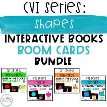 Preview of CVI Series Shapes Interactive Books BUNDLE | BOOM Cards