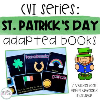 Preview of CVI Series St. Patrick's Day Interactive Books
