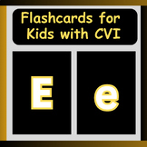 CVI; Uppercase & Lowercase Letters| Alphabet flashcards |A