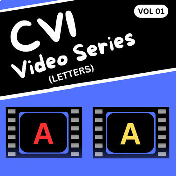 Preview of CVI Video Series Vol 01|ABC Lesson for Kids with CVI(Red & Yellow)