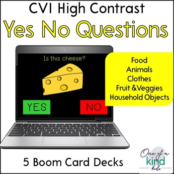 Preview of CVI Yes No Questions Boom Card Bundle