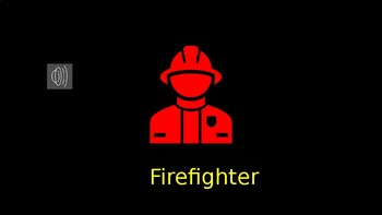 Preview of CVI adapted - Community Helpers (firefighter)