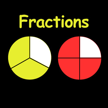 Preview of CVI friendly educational resources |Fractions | Special Needs Educational
