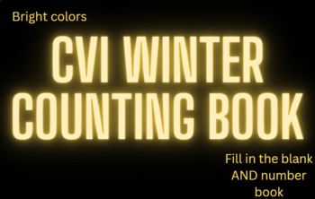 Preview of CVI winter counting book | Numbers 1-10