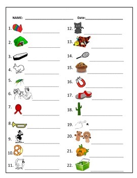 vccv 2 syllable card match with worksheet by maggie