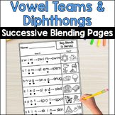 CVVC Successive Blending Pages | Vowel Teams & Diphthongs 