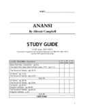 CXC CSEC Anansi Study Guide based on the Oxford Playscript