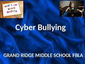 Preview of CYBERBULLYING POWER POINT (EDITABLE)