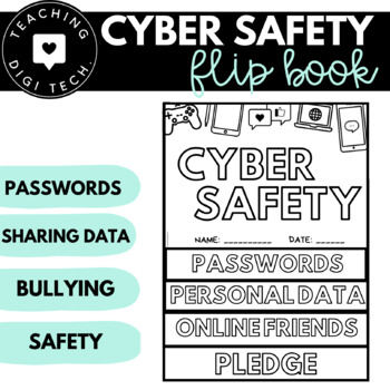 Preview of CYBER SAFETY ACTIVITY FLIP BOOK - Internet Safety Lesson ACTDIP013 ACTDIP022