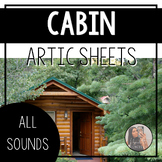 Cabin Articulation Worksheets - Speech Therapy - Summer - 