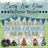 Cabin New Years 2024 Bulletin Board | Winter Forest Bullet
