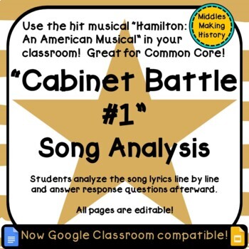 Preview of Hamilton the Musical: Cabinet Battle #1 Song Analysis