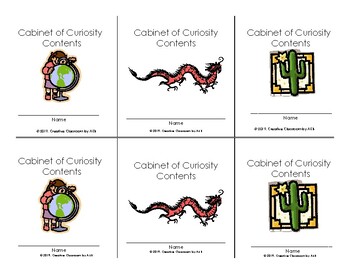 Preview of Cabinet of Curiosity Record Booklet