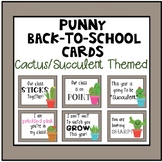 Cactus Back to School Cards/Tags