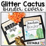 Cactus Binder Covers and Spines Editable