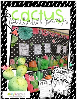 Preview of Cactus Bulletin Board Sharp work coming soon!